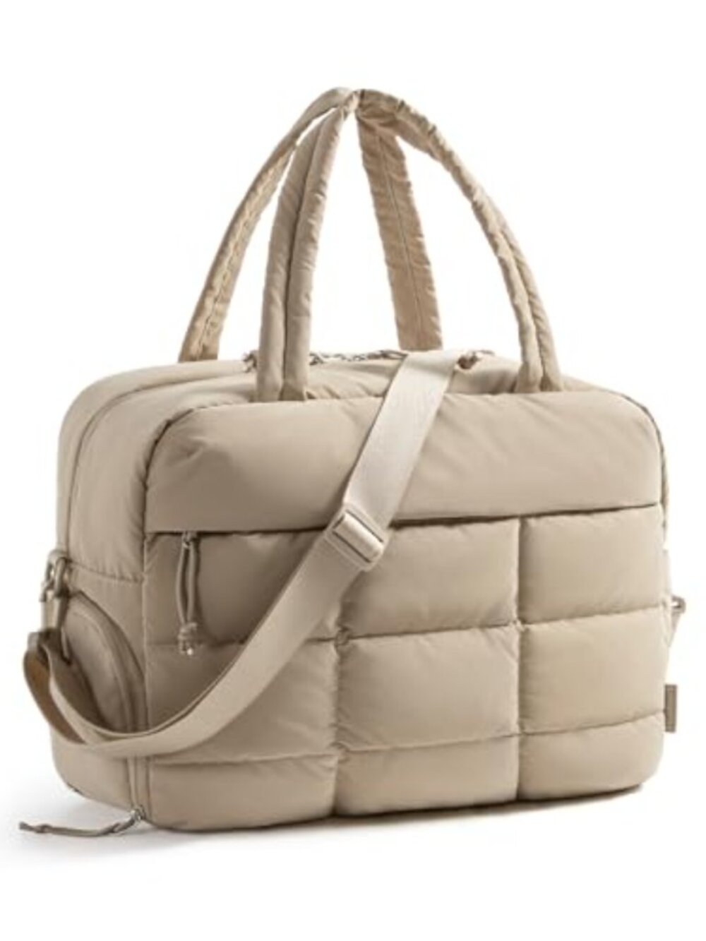 Water-Resistant Nylon Travel Duffel Bag with Shoe Compartment, TSA-Friendly